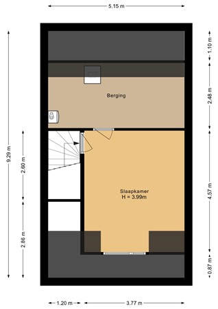 Floorplan - Lekstraat 136, 4125 TD Hoef En Haag